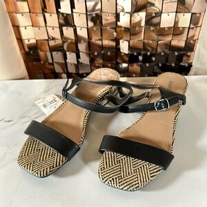 NWT George Boho Style Size 8 Sandal with 1 Inch Heel